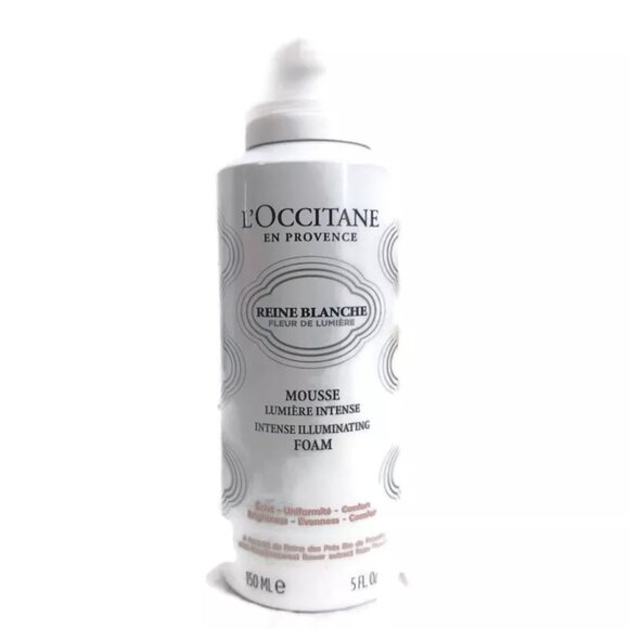 L'occitane Reine Blanche Intense Illuminating Foam 5 oz / 150 ml NEW - Picture 2 of 8